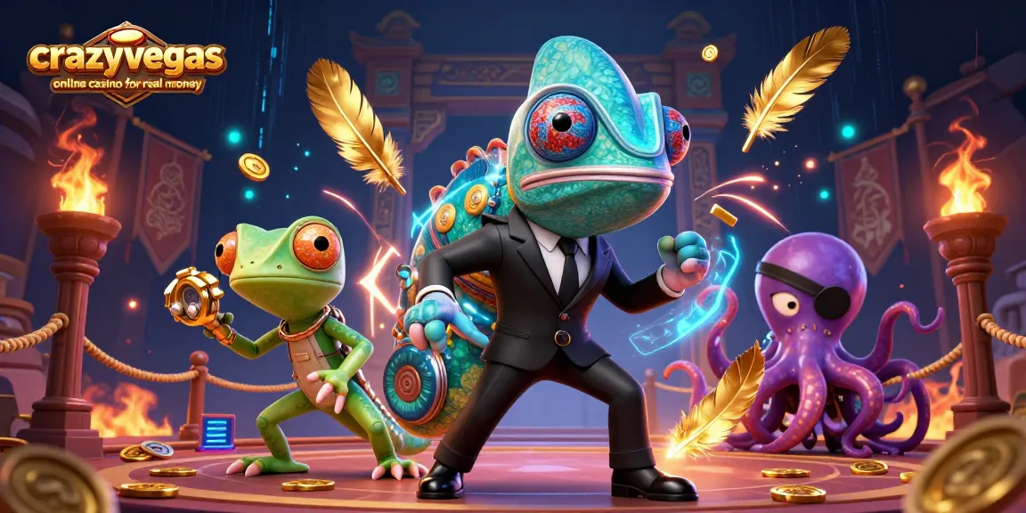 Experience thrilling gameplay at crazyvegas online casino for real money with exciting characters and elements.