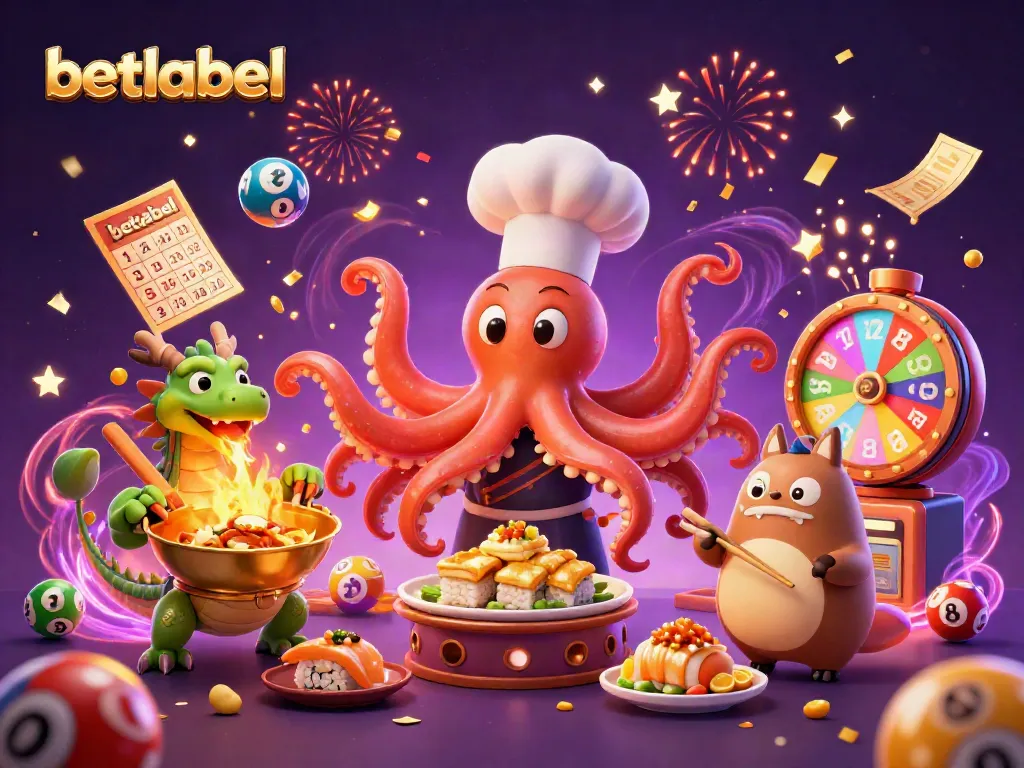 Engage with betlabel's thrilling casino experience in an enchanting illustration of vibrant gaming excitement.