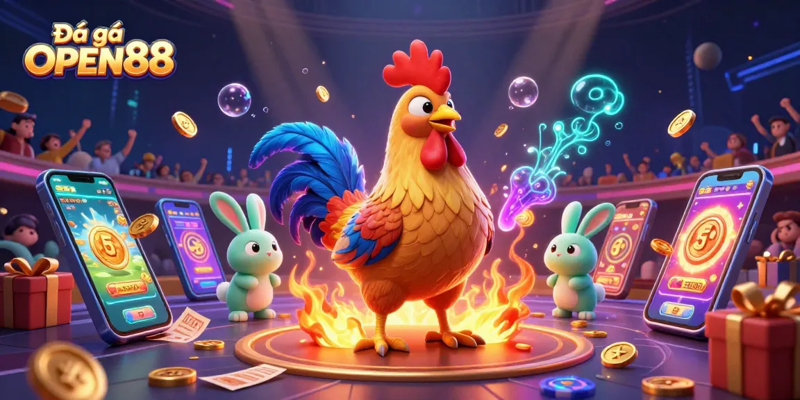 Engage in intense Đá gà OPEN88 matches with exhilarating betting action in a lively arena.