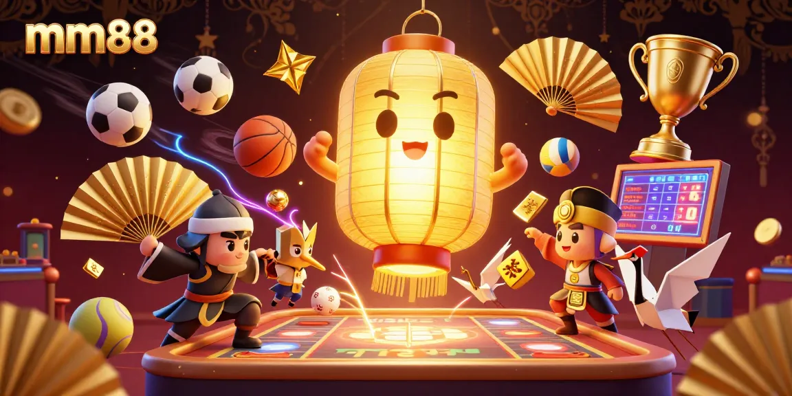 Engage with exciting games at mm88, featuring vibrant characters and dynamic sports betting elements.