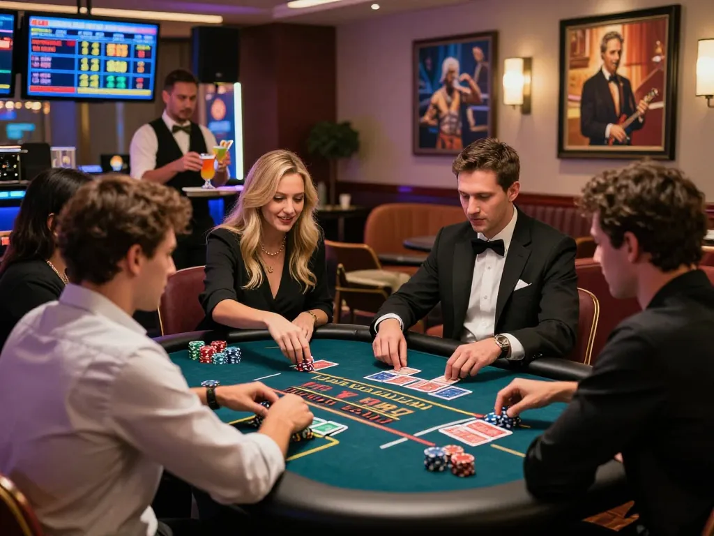 Exciting casino experience at MM88 with players enjoying games and vibrant atmosphere.