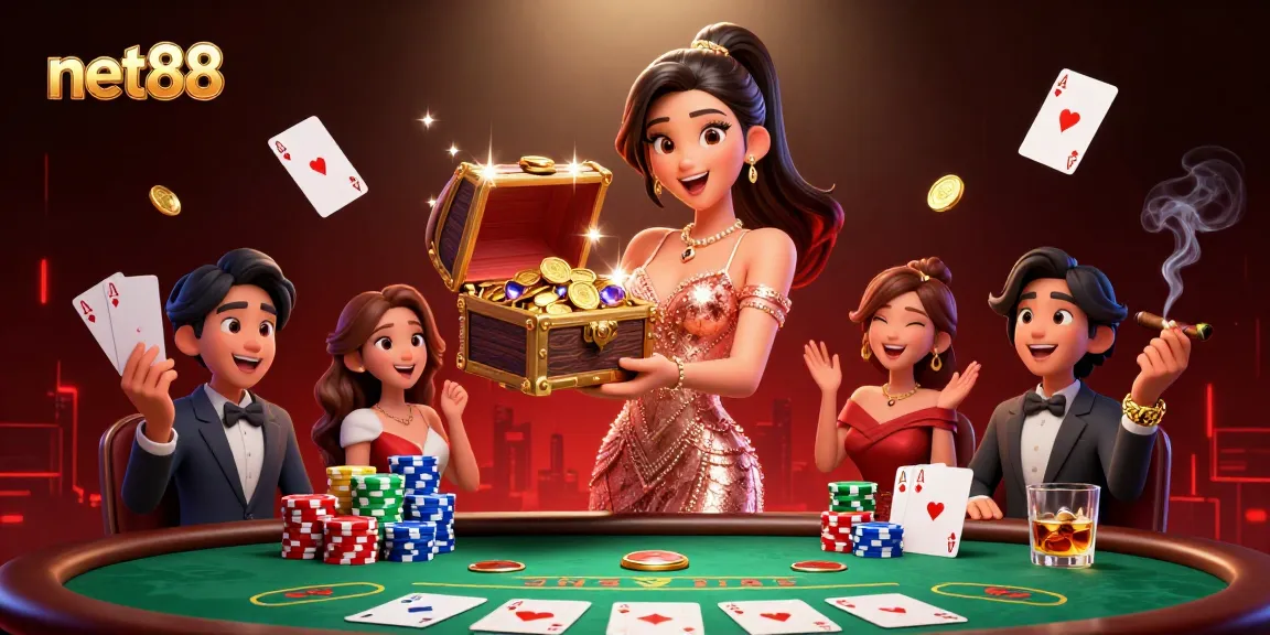 Spin the reels at net88 for endless casino excitement with thrilling poker elements and treasures.