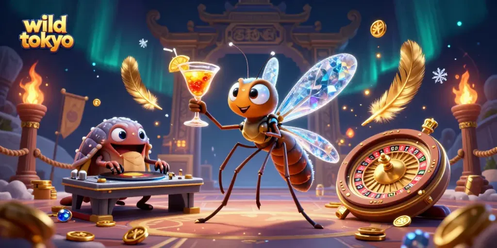 Experience wild tokyo's vibrant casino atmosphere with unique characters and dynamic gaming elements.