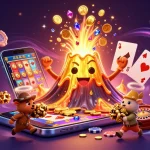 Experience cm88's thrilling slot games with a vibrant eruption of coins and treasure.