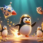 Play the best online pokies with an exciting golden penguin adventure in space.