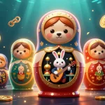 Engage with nhà cái NH88 through this vibrant 3D casino illustration showcasing dynamic game elements.